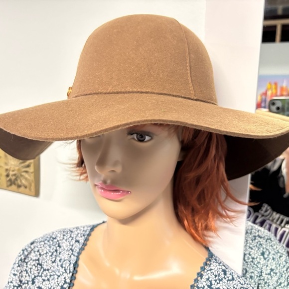 NWT❤️ADORA Tan Floppy Hat with Orange Band - Picture 3 of 5